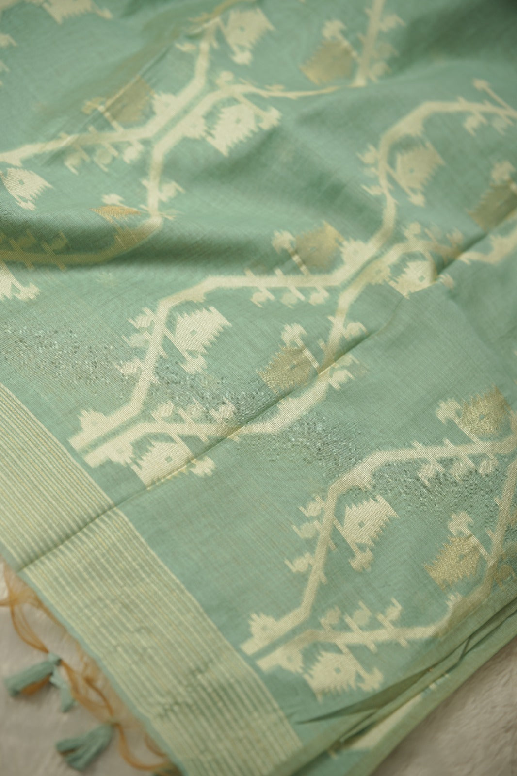 Linen Cotton Saree TSA01262