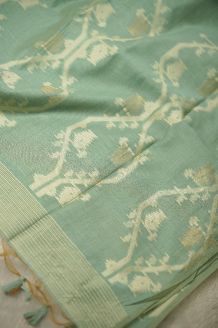 Linen Cotton Saree TSA01262