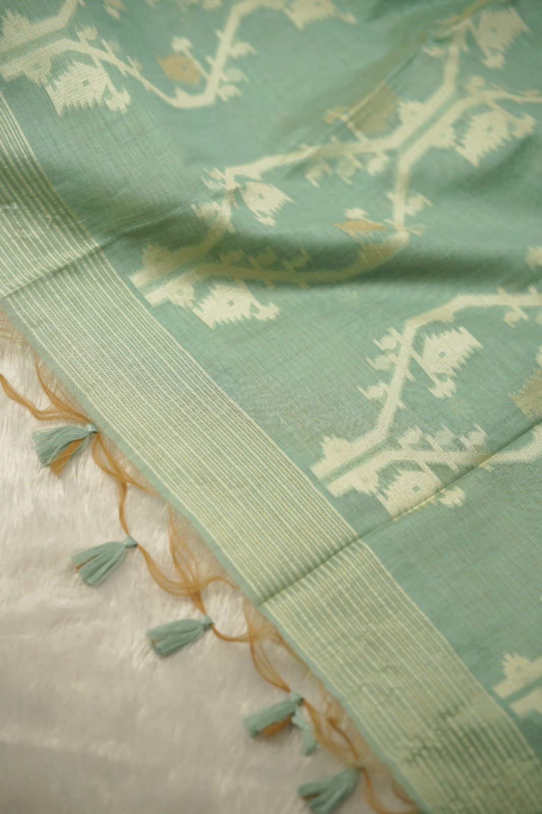 Linen Cotton Saree TSA01262