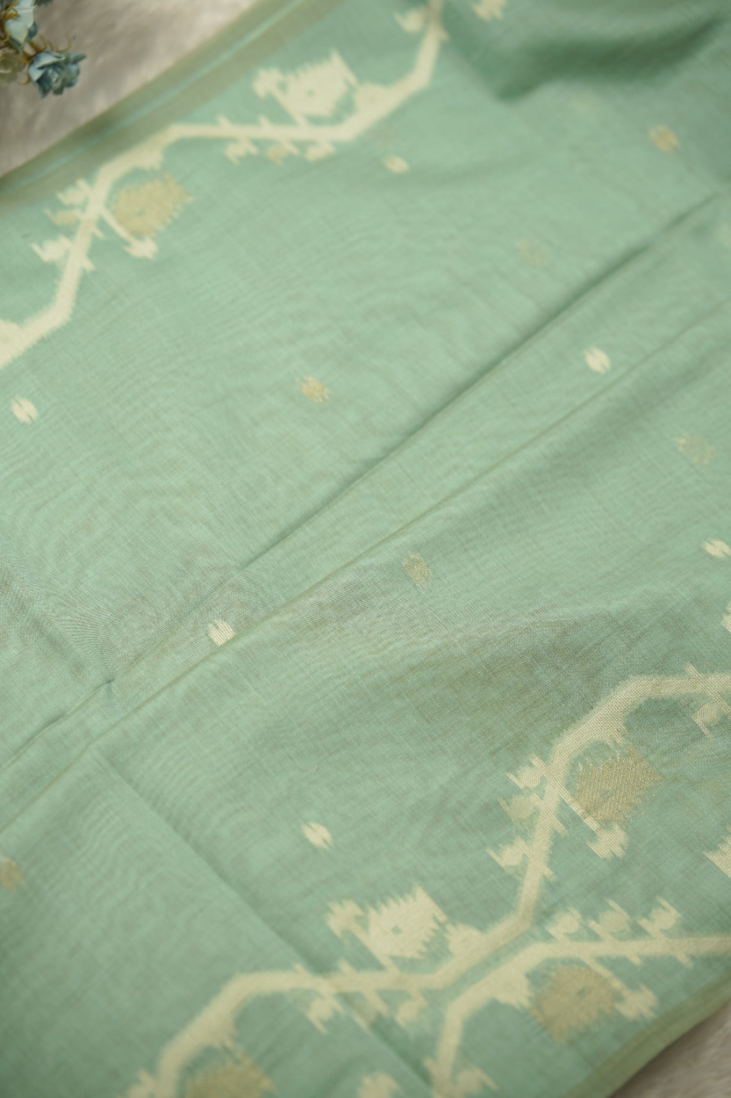 Linen Cotton Saree TSA01262