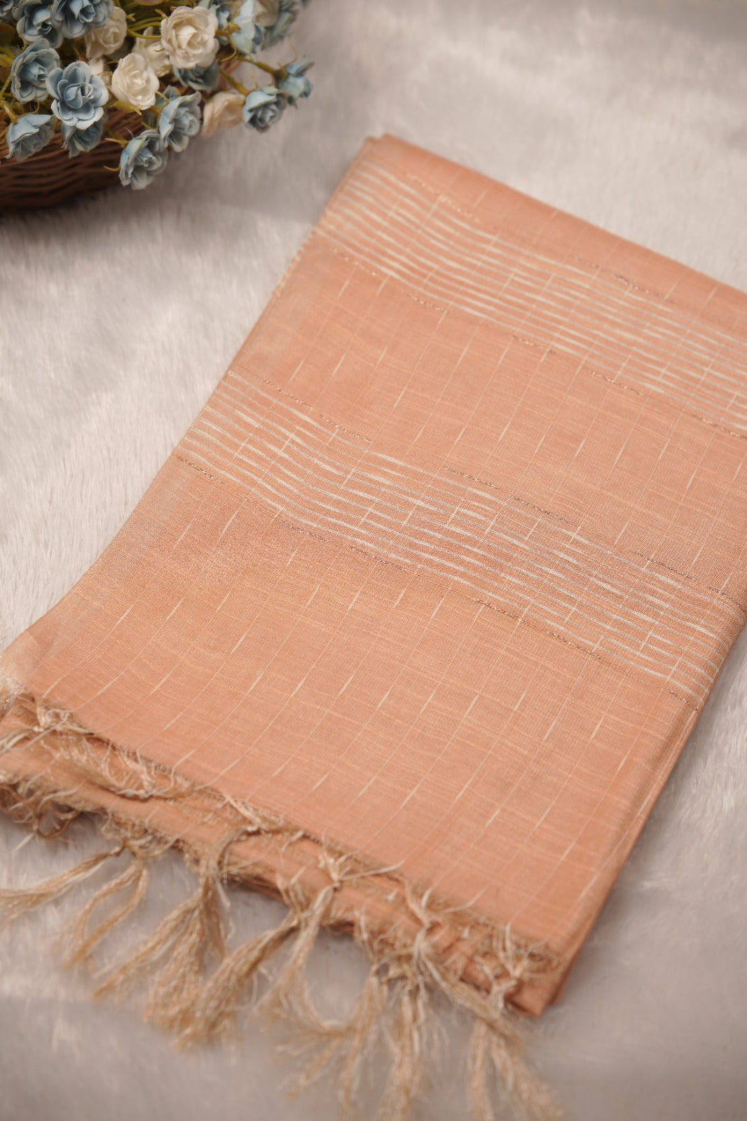 Linen Cotton Saree TSA01258
