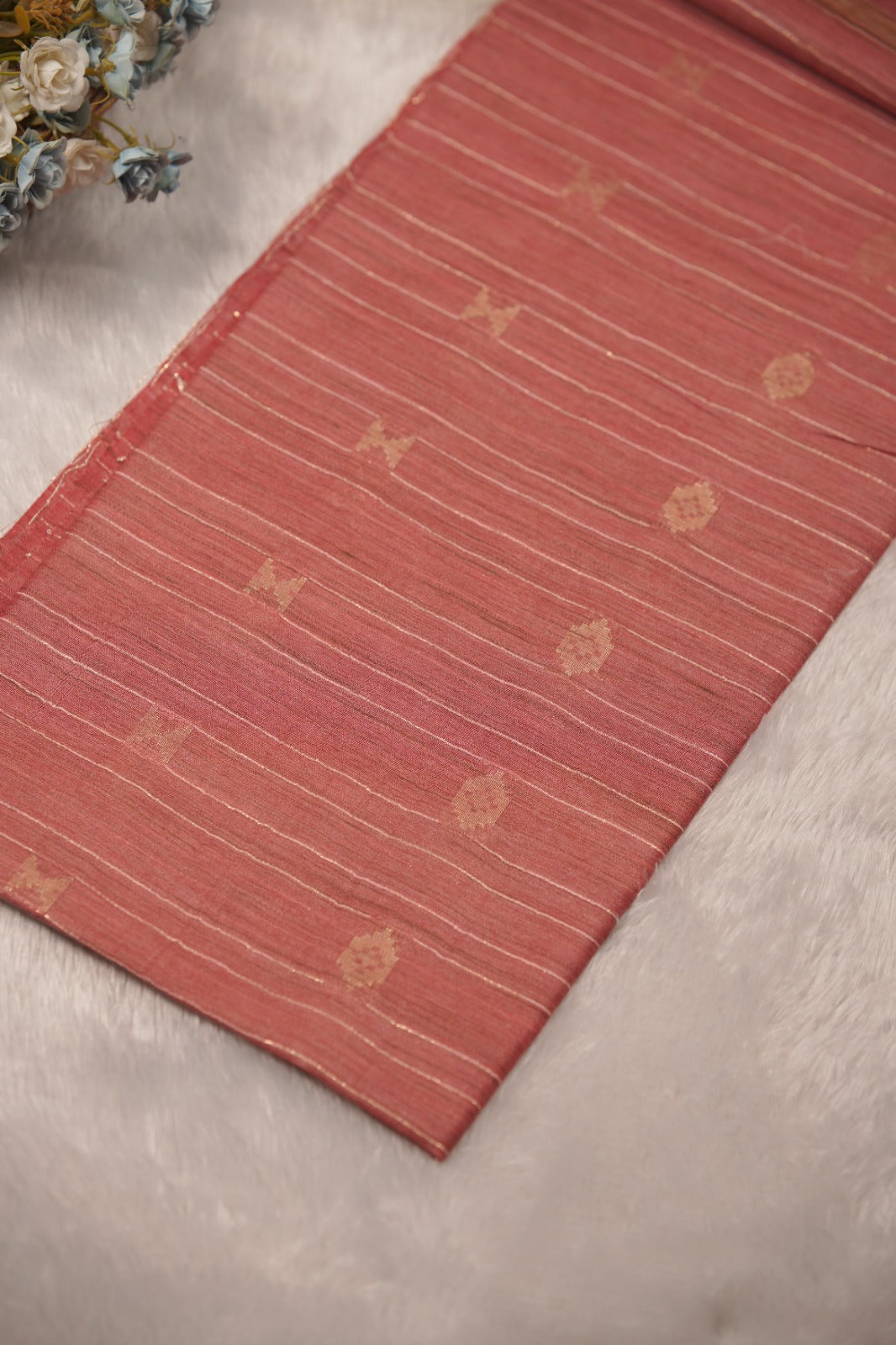 Linen Cotton Saree TSA01257