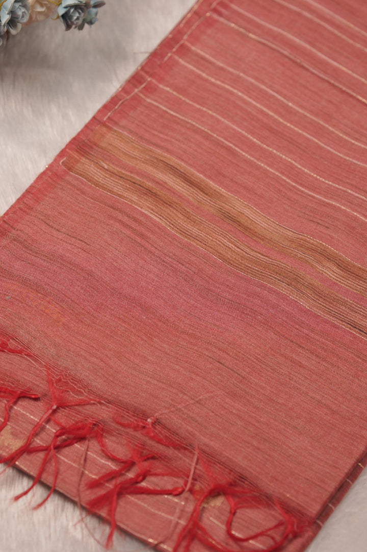 Linen Cotton Saree TSA01257