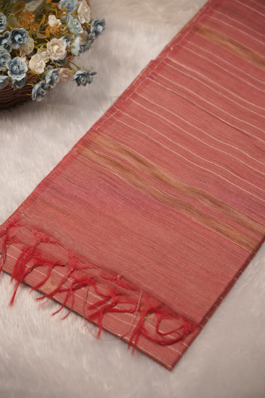 Linen Cotton Saree TSA01257