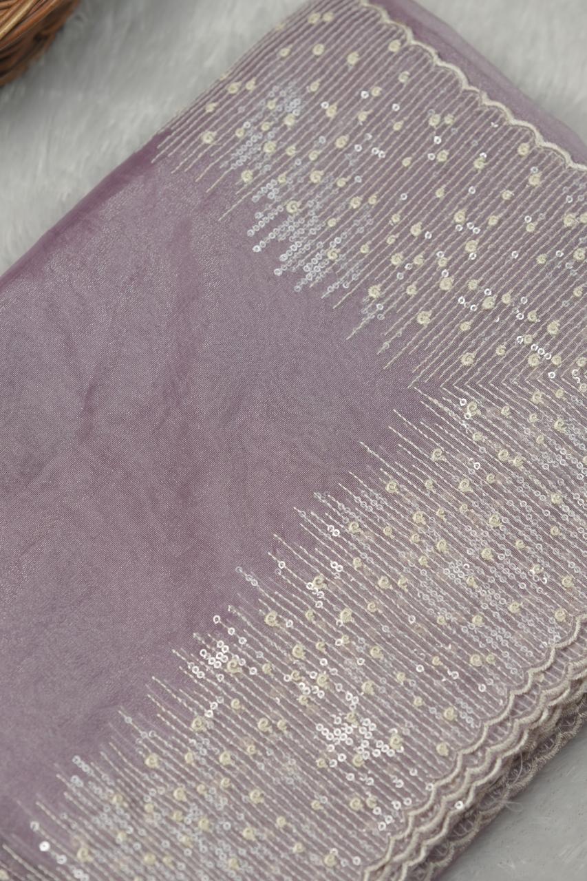 Nylon Organza Saree TSA5738