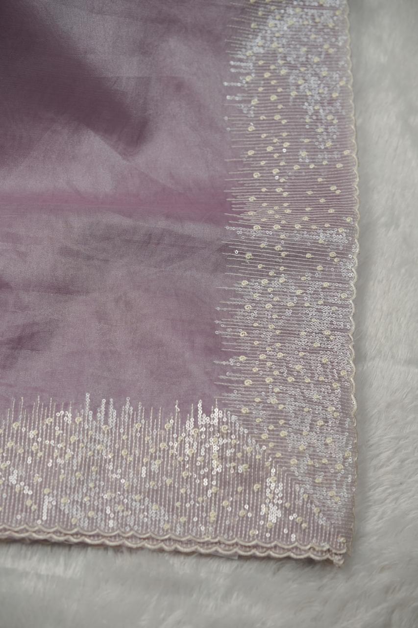 Nylon Organza Saree TSA5738