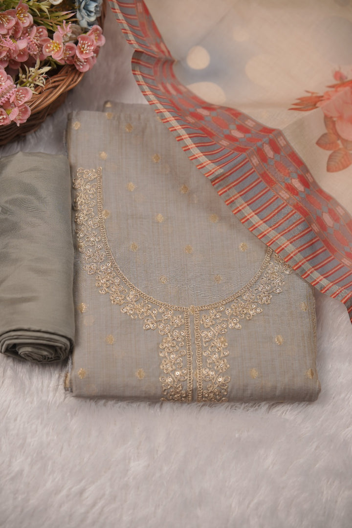 Semi Chanderi Salwar TSS01308