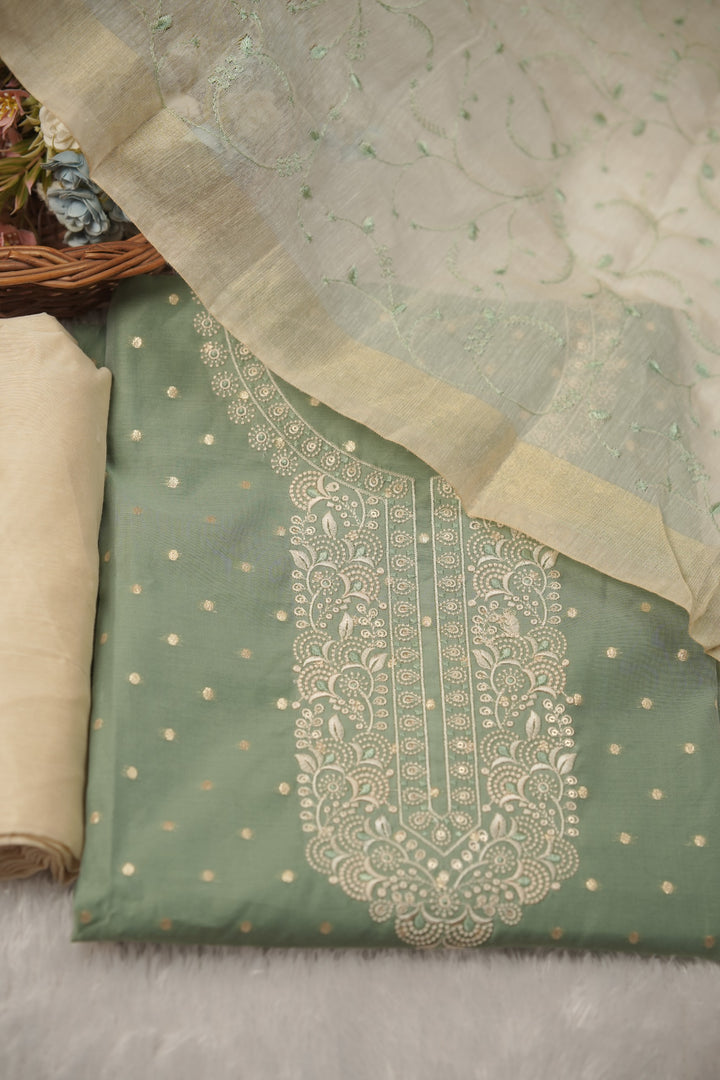 Semi Chanderi Salwar TSS01306