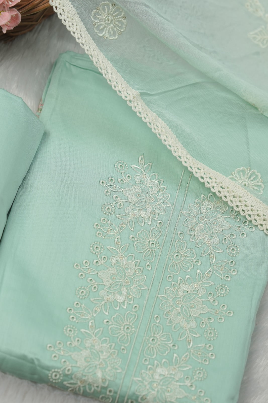 Semi Chanderi Salwar TSS01312
