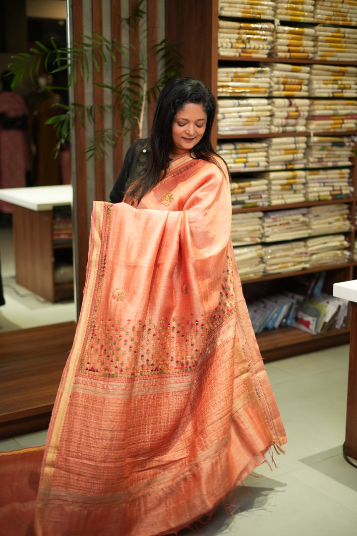 Linen Saree TSA5876