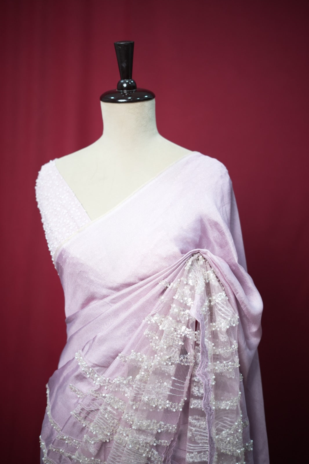 Crispy Georgette Saree TSA1034