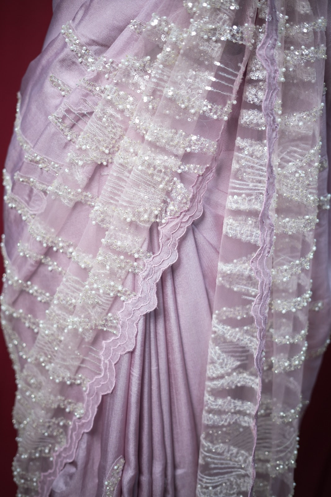 Crispy Georgette Saree TSA1034