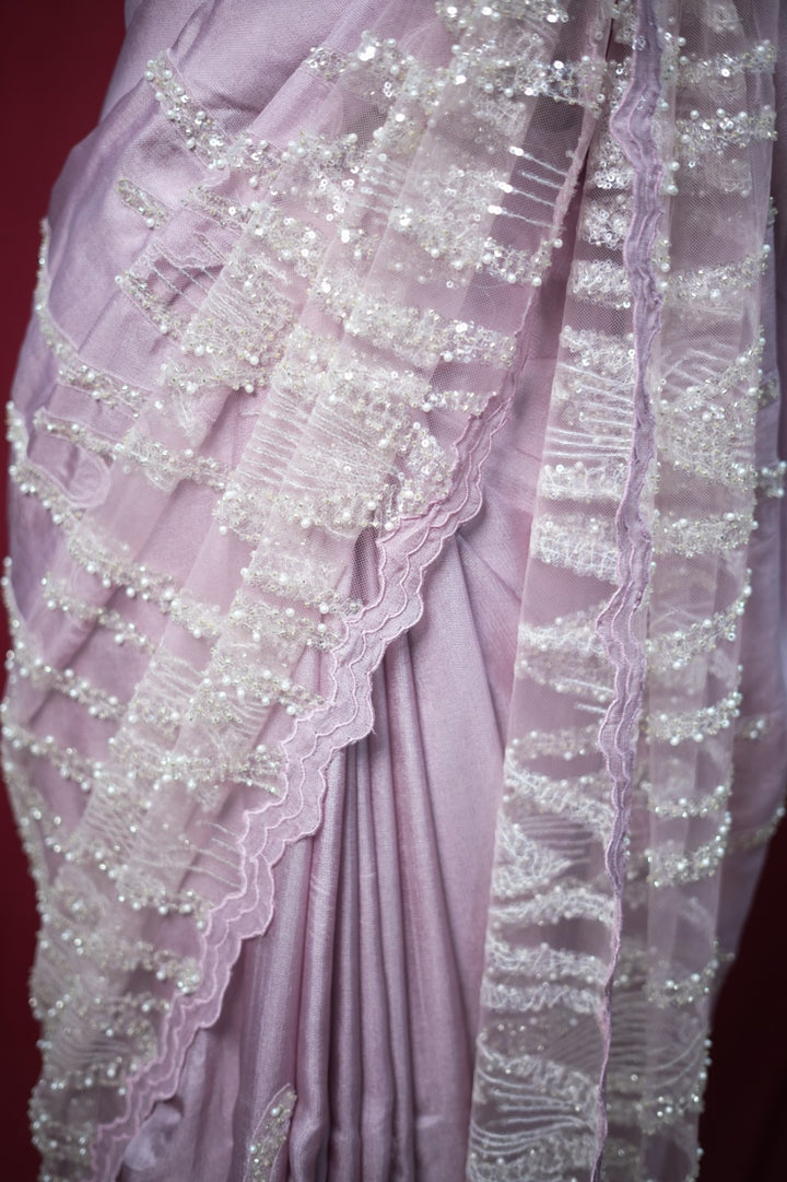 Crispy Georgette Saree TSA1034