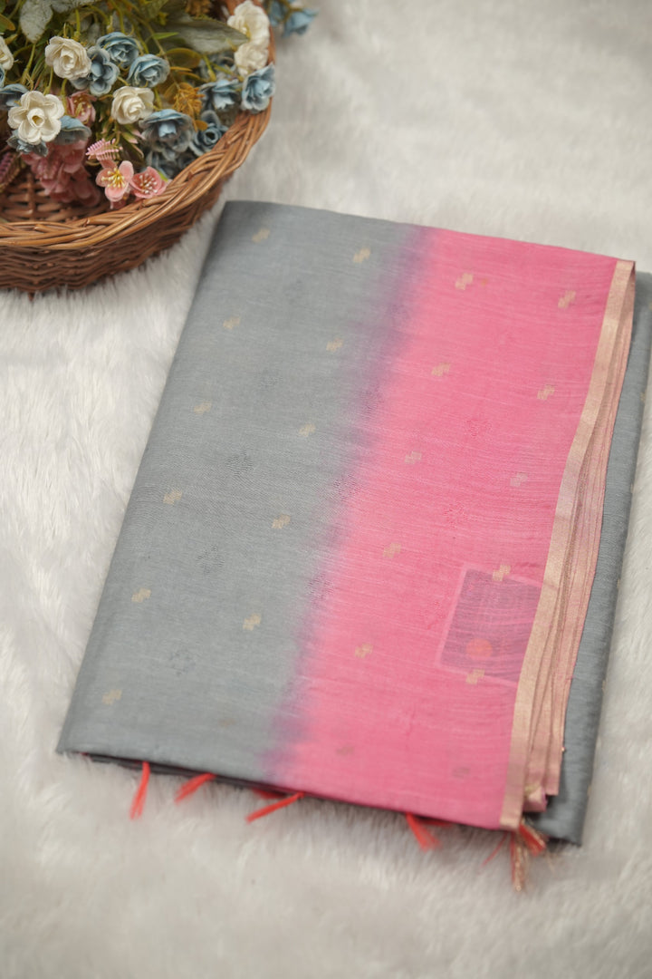Linen Cotton Saree TSA01360