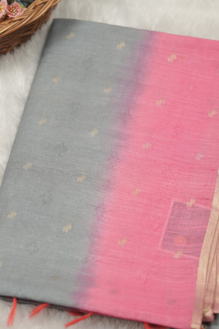 Linen Cotton Saree TSA01360