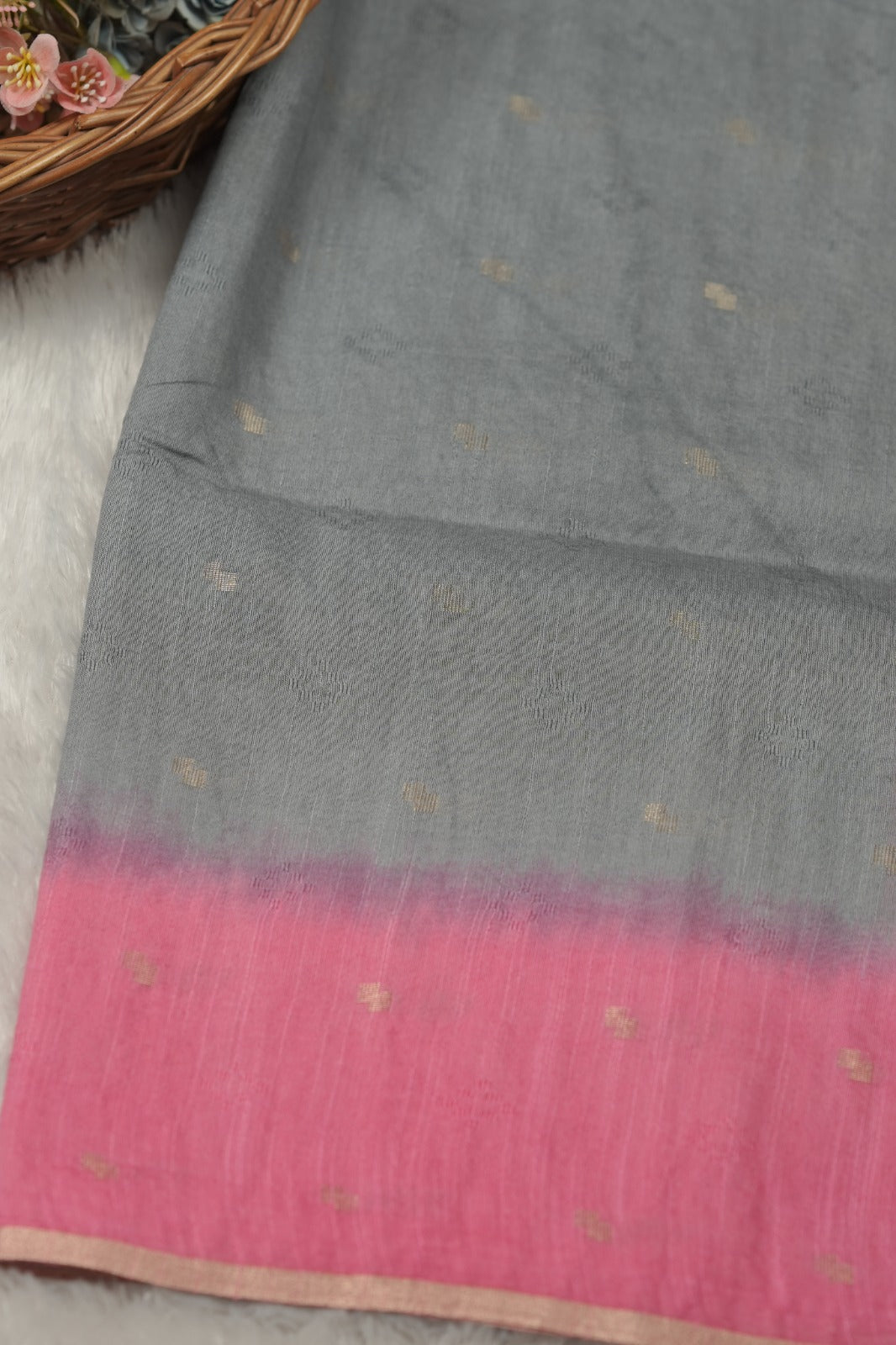 Linen Cotton Saree TSA01360