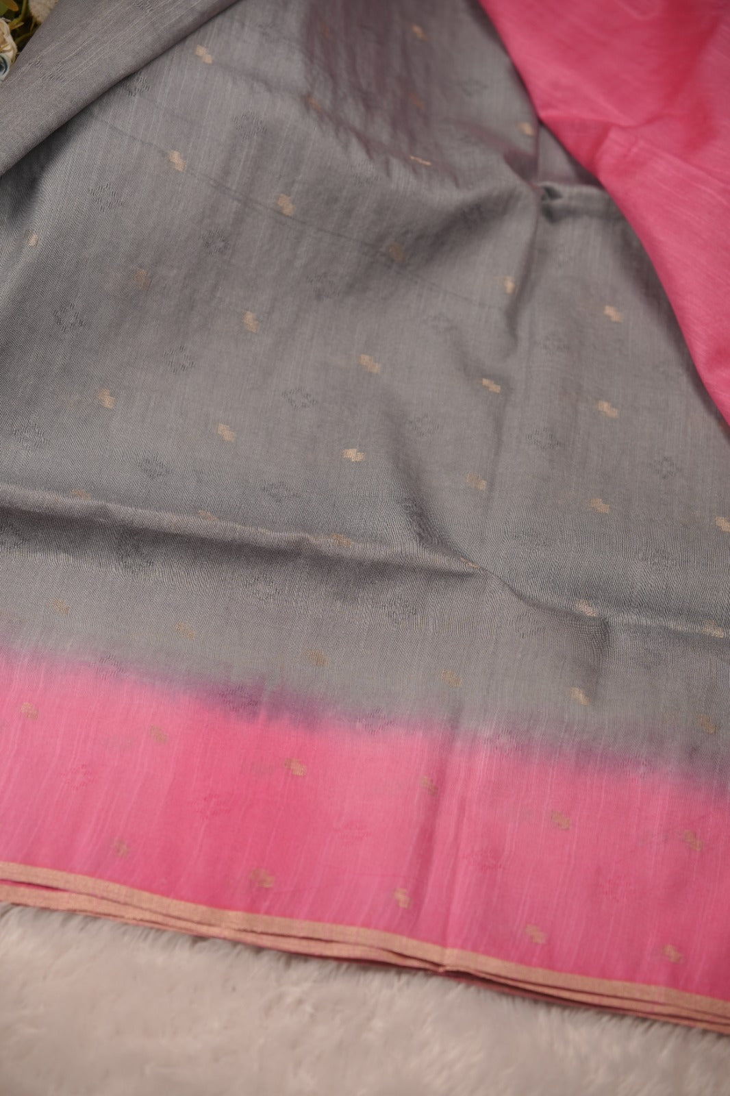 Linen Cotton Saree TSA01360