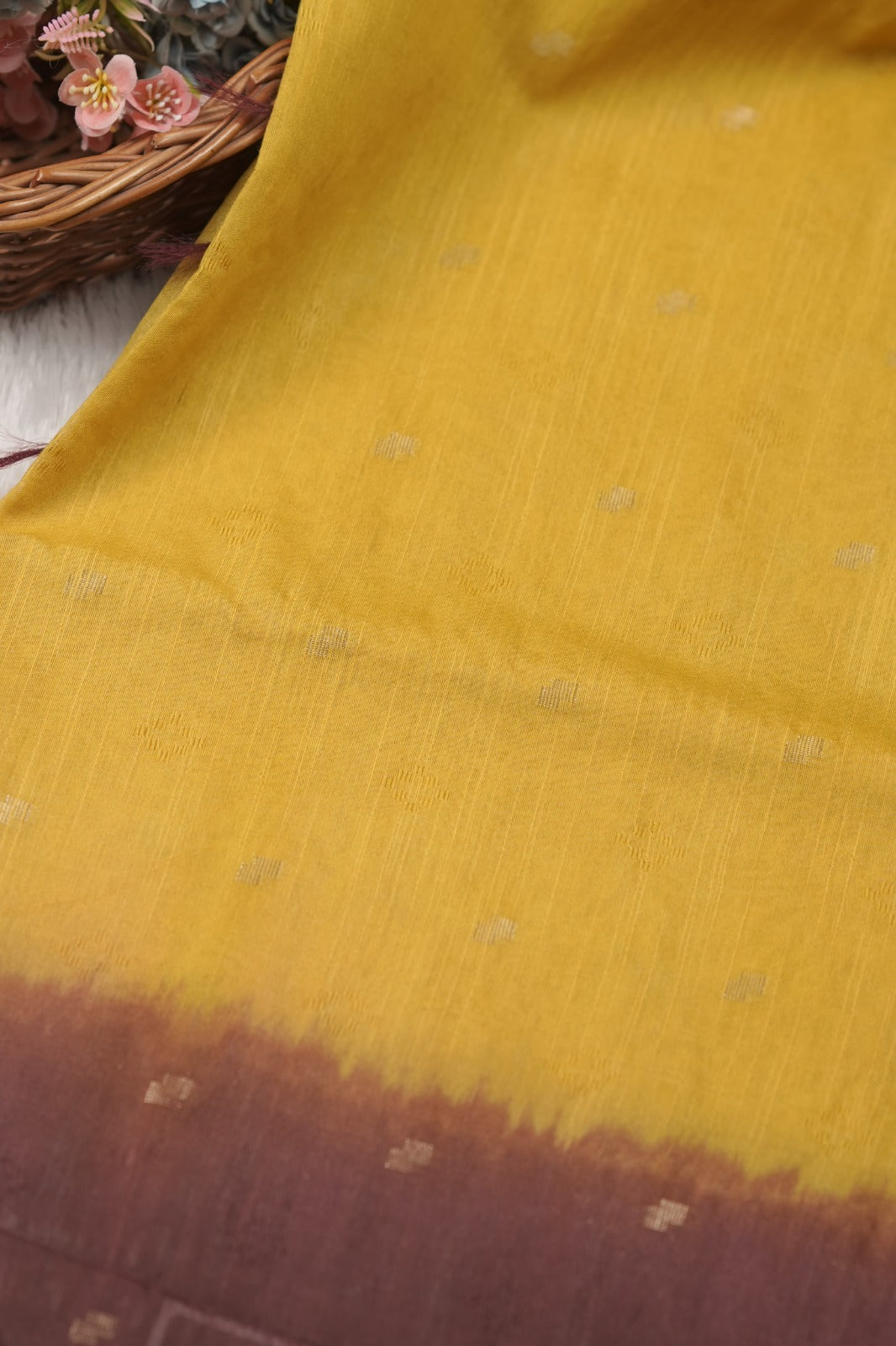 Linen Cotton Saree TSA01361