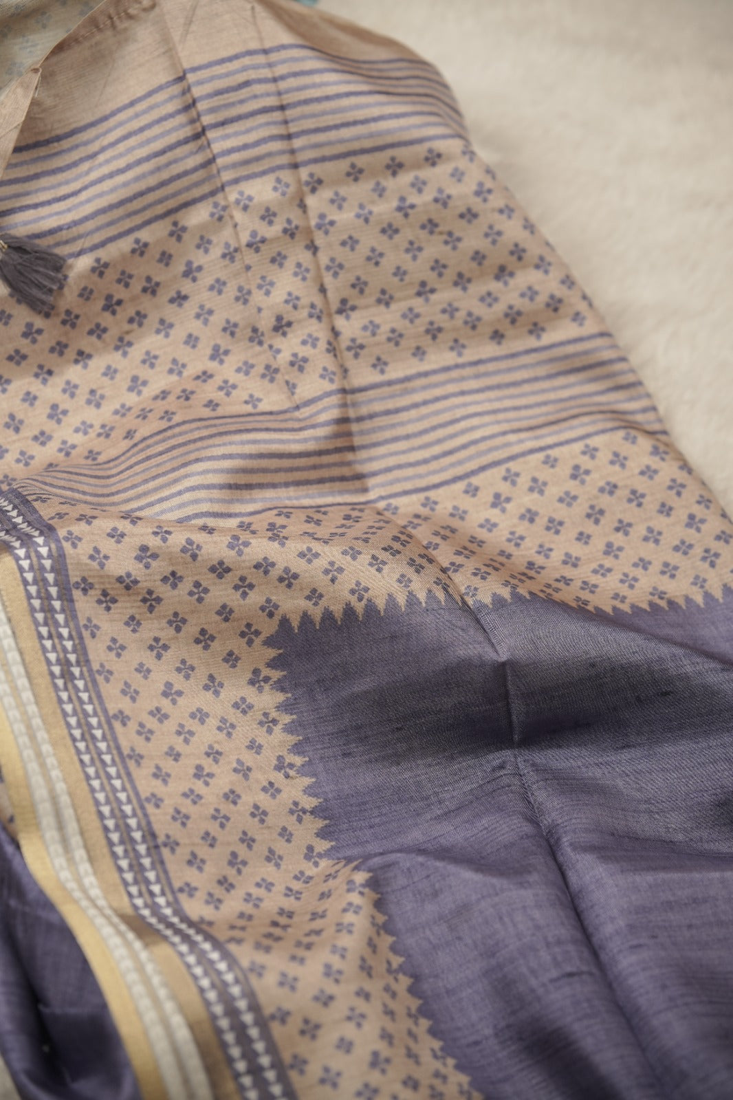 Semi Tussar Saree TSA01366