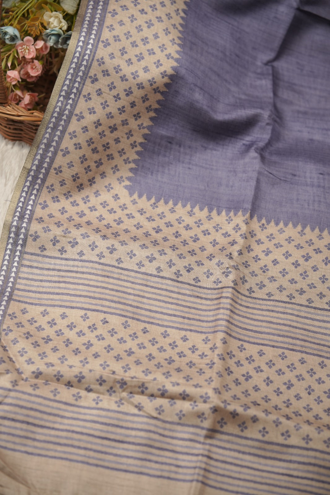 Semi Tussar Saree TSA01366