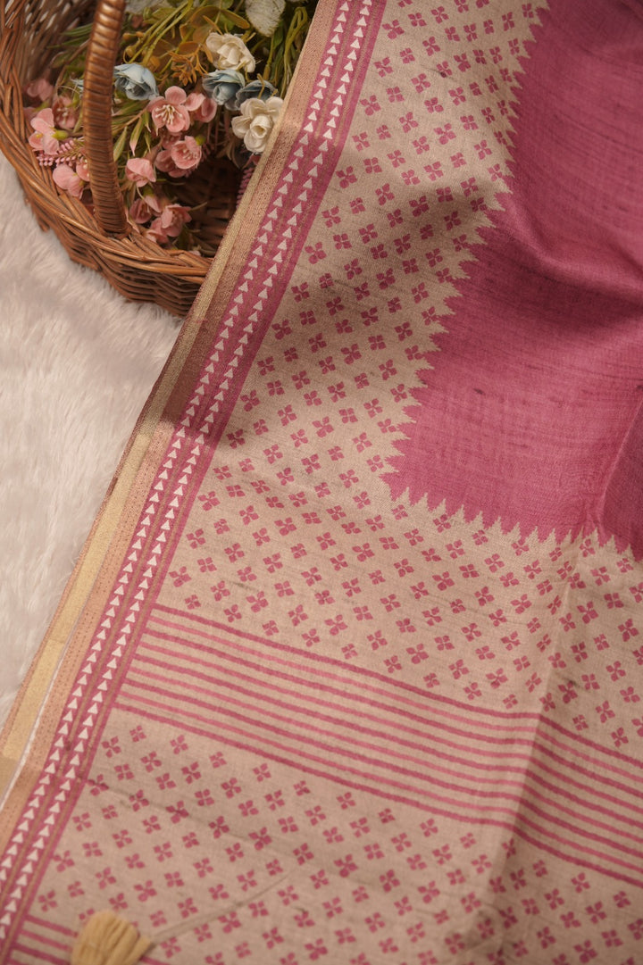 Semi Tussar Saree TSA01369