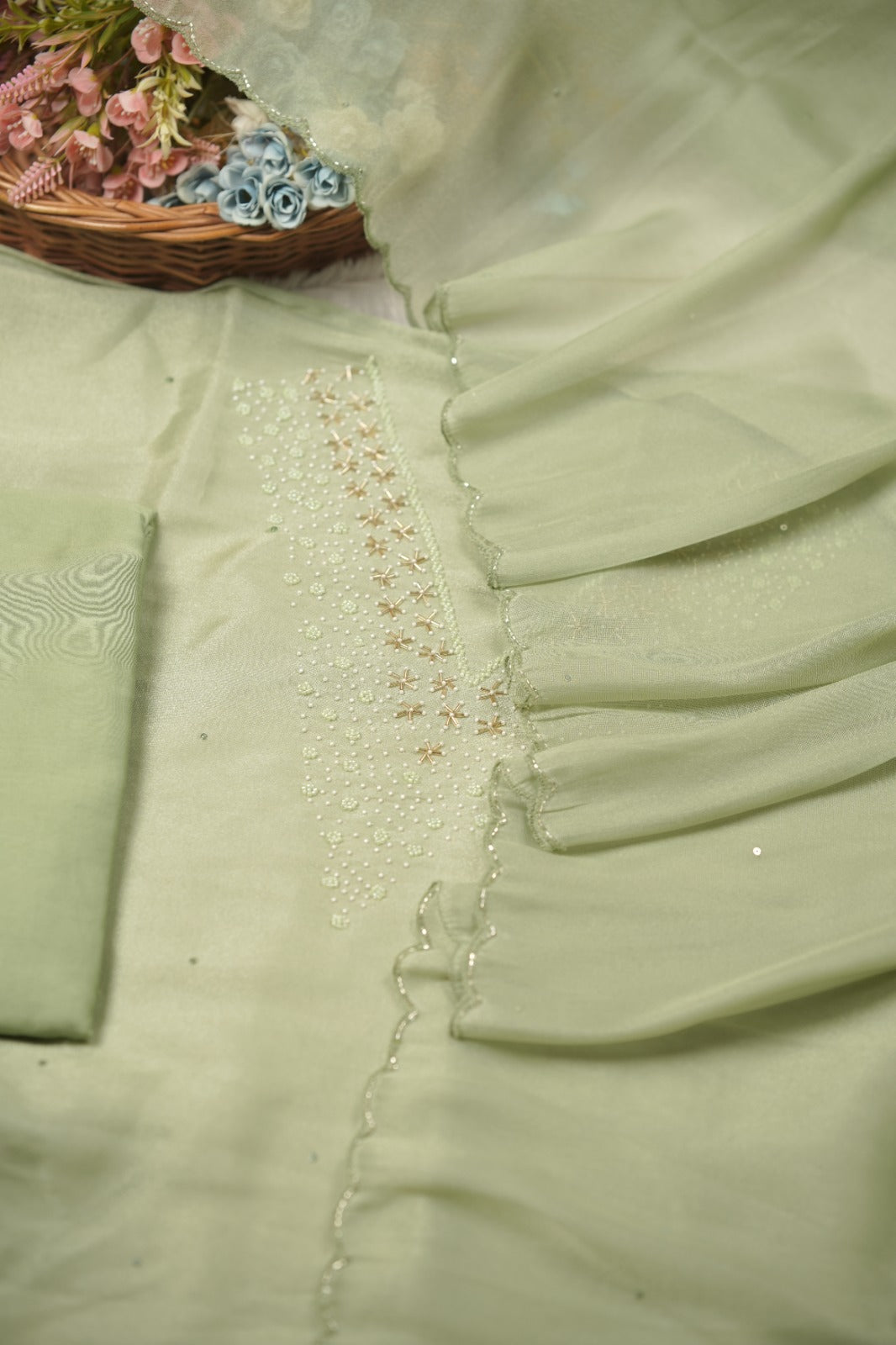 Tissue Organza Salwar TSS01386
