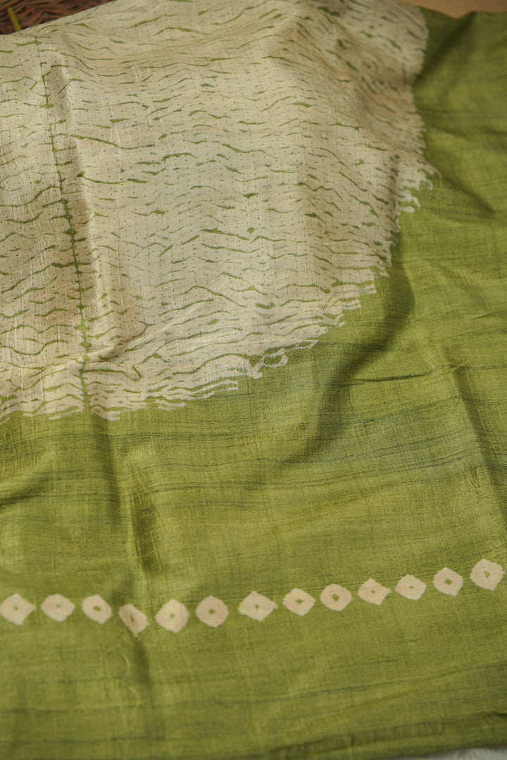 Semi Tussar Saree TSA01406