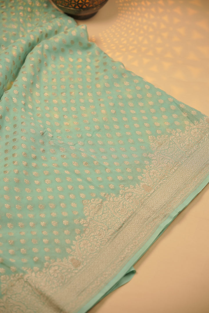 Georgette Banarasi Saree TSA01421