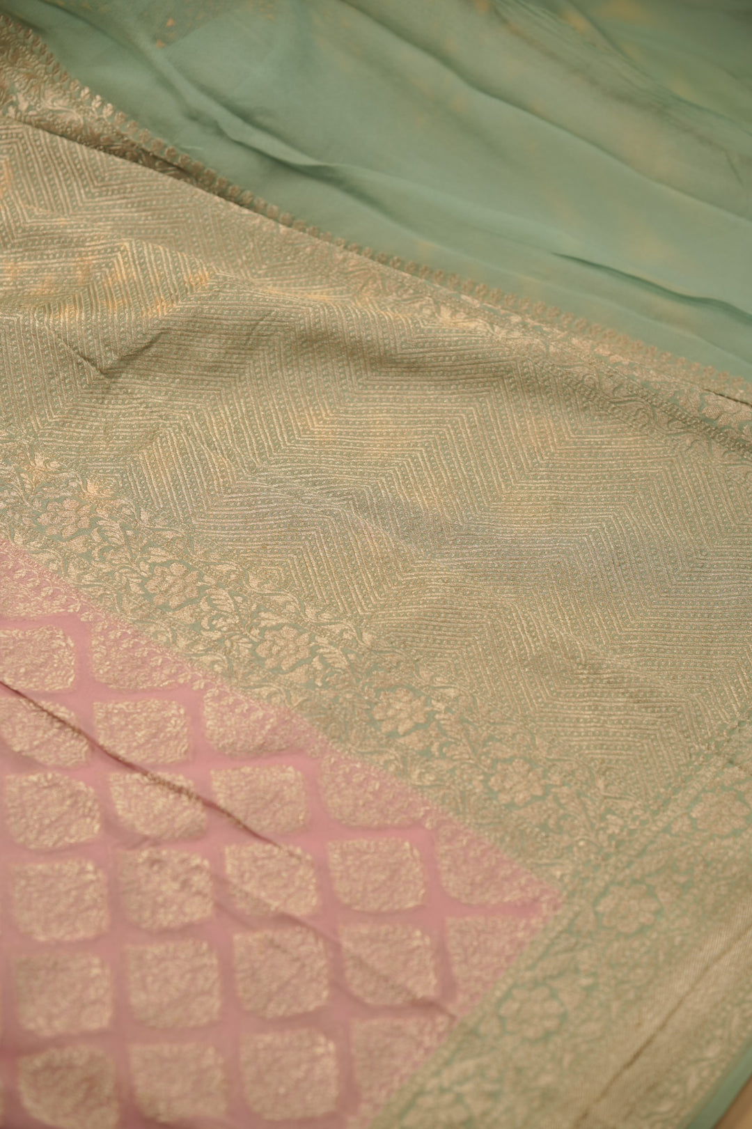 Georgette Banarasi Saree TSA01419