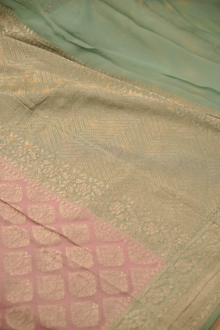 Georgette Banarasi Saree TSA01419