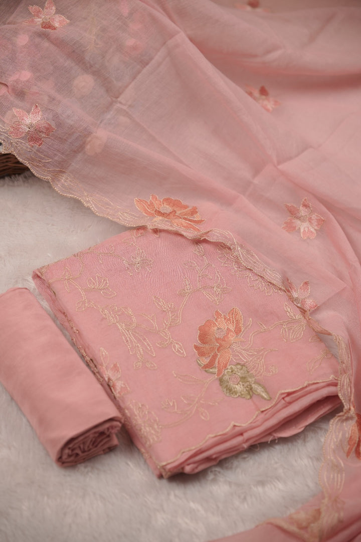 Semi Chanderi Salwar TSS01434
