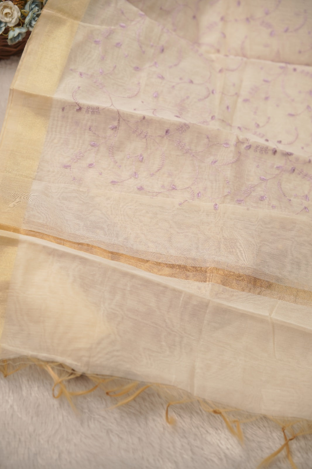 Semi Chanderi Salwar TSS01440