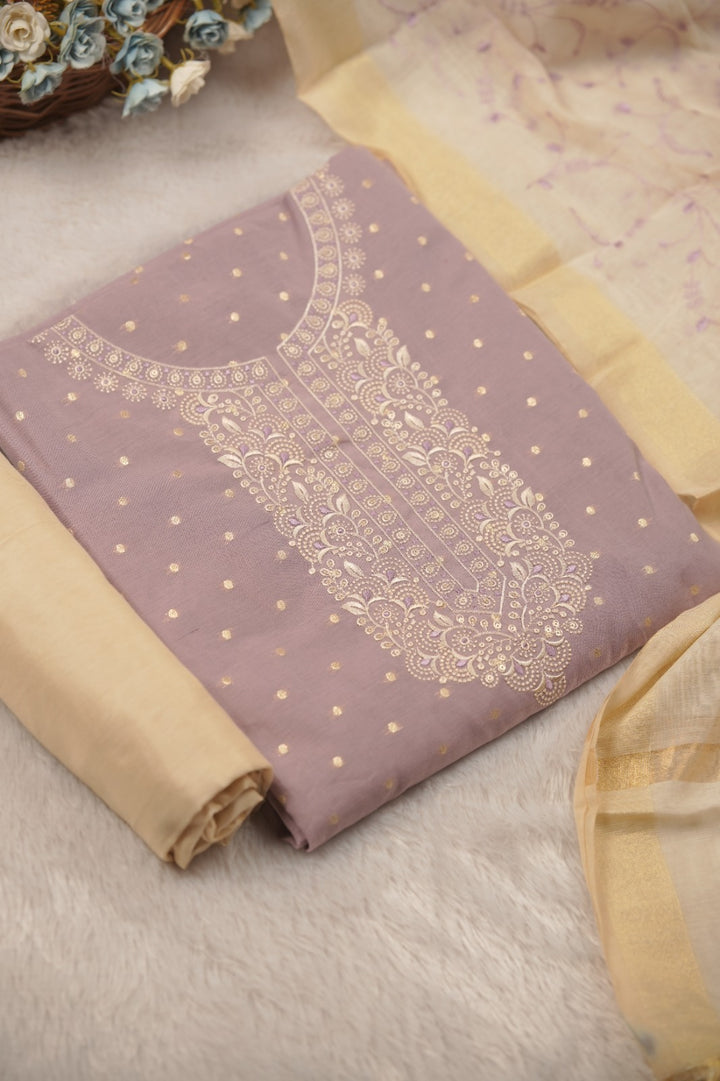 Semi Chanderi Salwar TSS01440