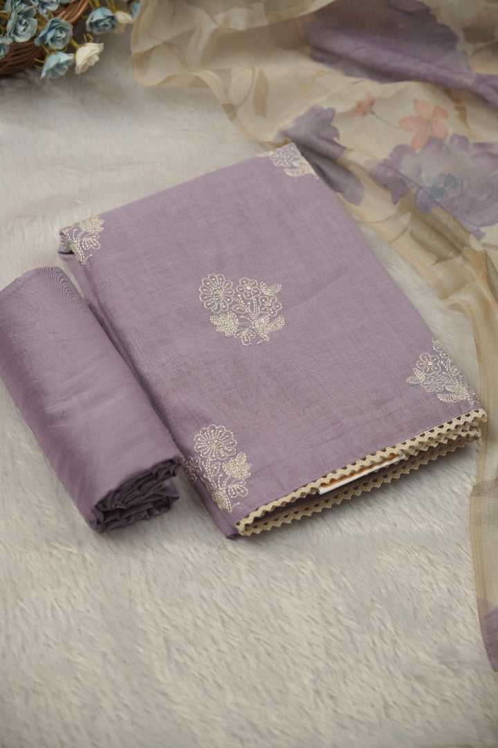 Semi Chanderi Salwar TSS01446