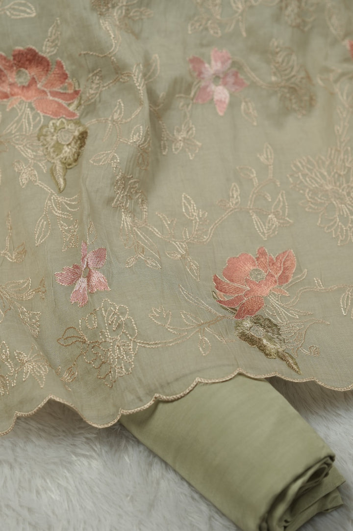 Semi Chanderi Salwar TSS01433