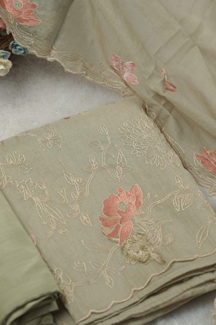 Semi Chanderi Salwar TSS01433