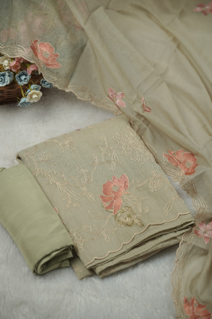 Semi Chanderi Salwar TSS01433