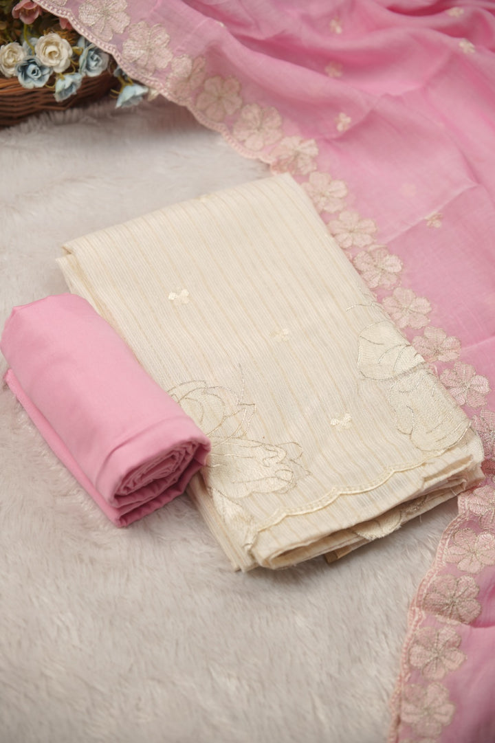 Semi Chanderi Salwar TSS01437