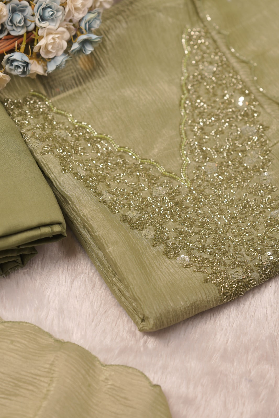 Crushed Organza Salwar TSS01473