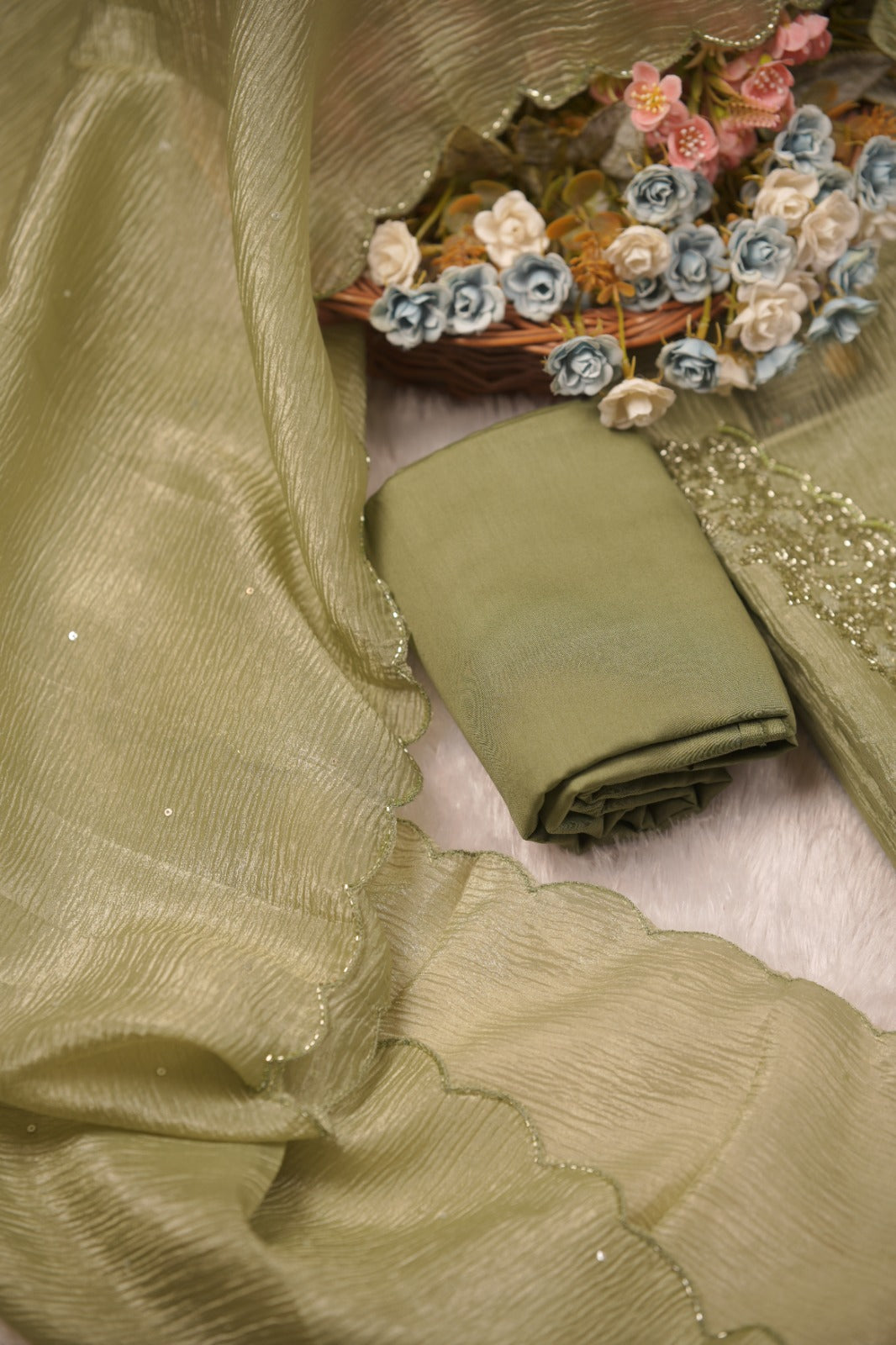 Crushed Organza Salwar TSS01473