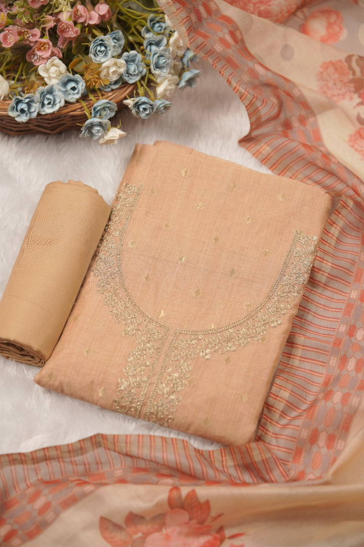 Semi Chanderi Salwar TSS5797