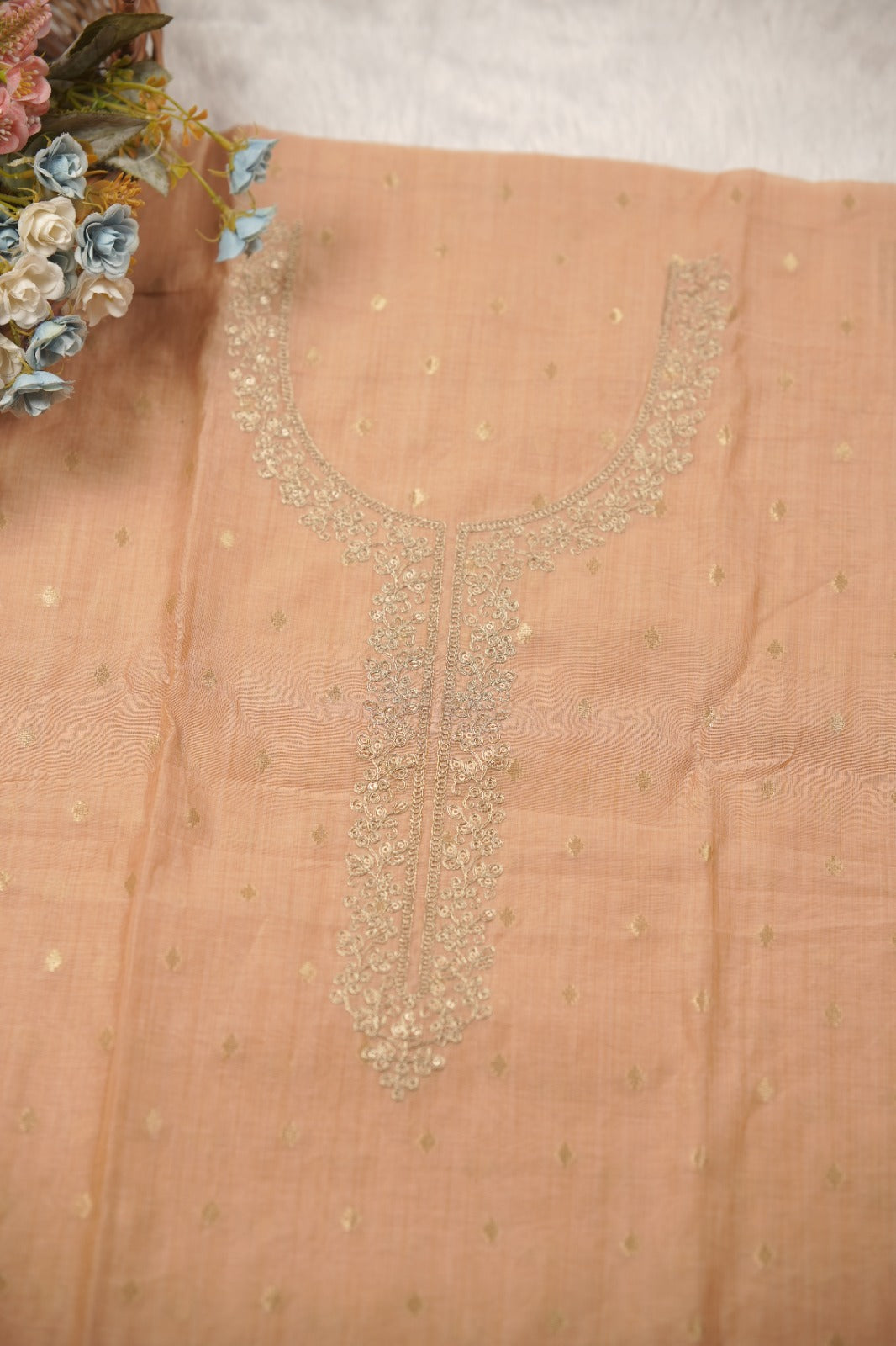 Semi Chanderi Salwar TSS5797