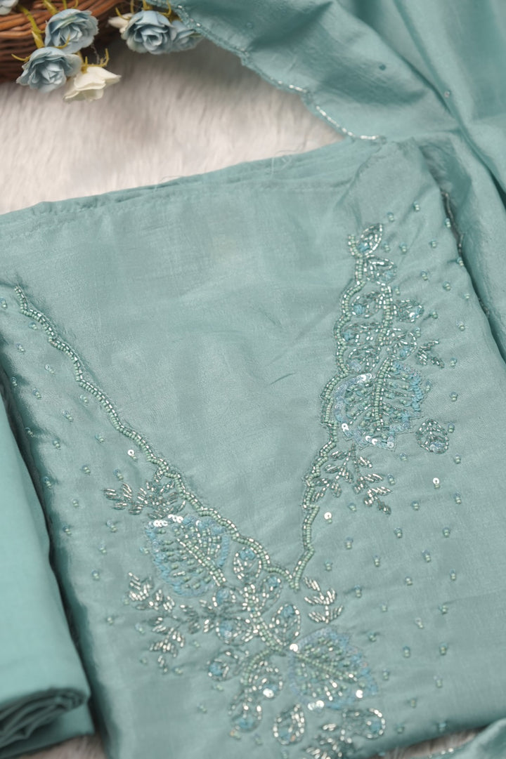 Semi Chanderi Salwar TSS01490