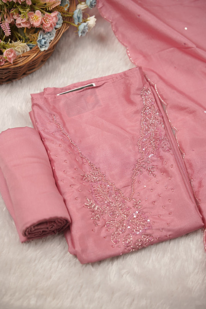 Semi Chanderi Salwar TSS01492