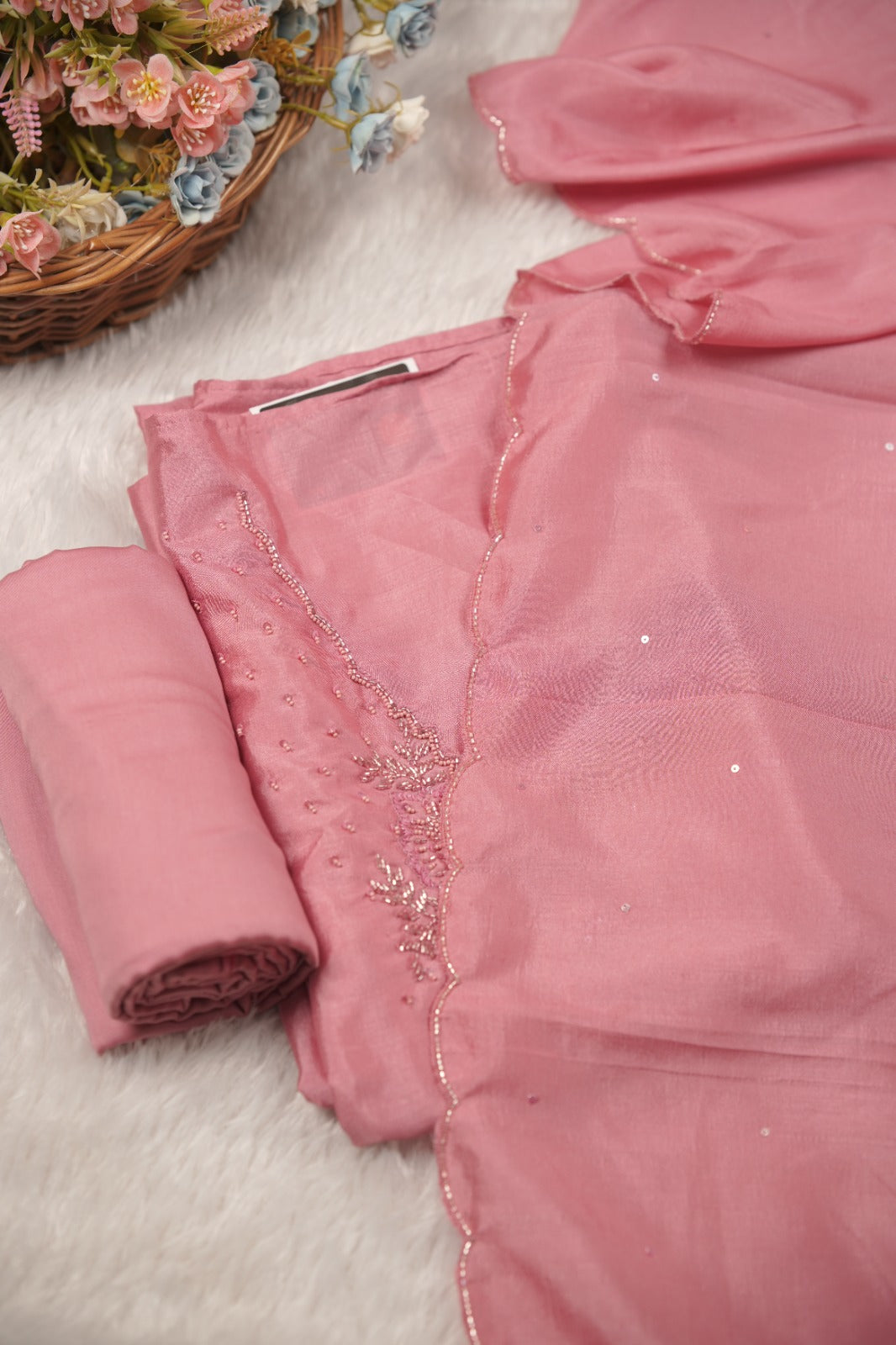 Semi Chanderi Salwar TSS01492