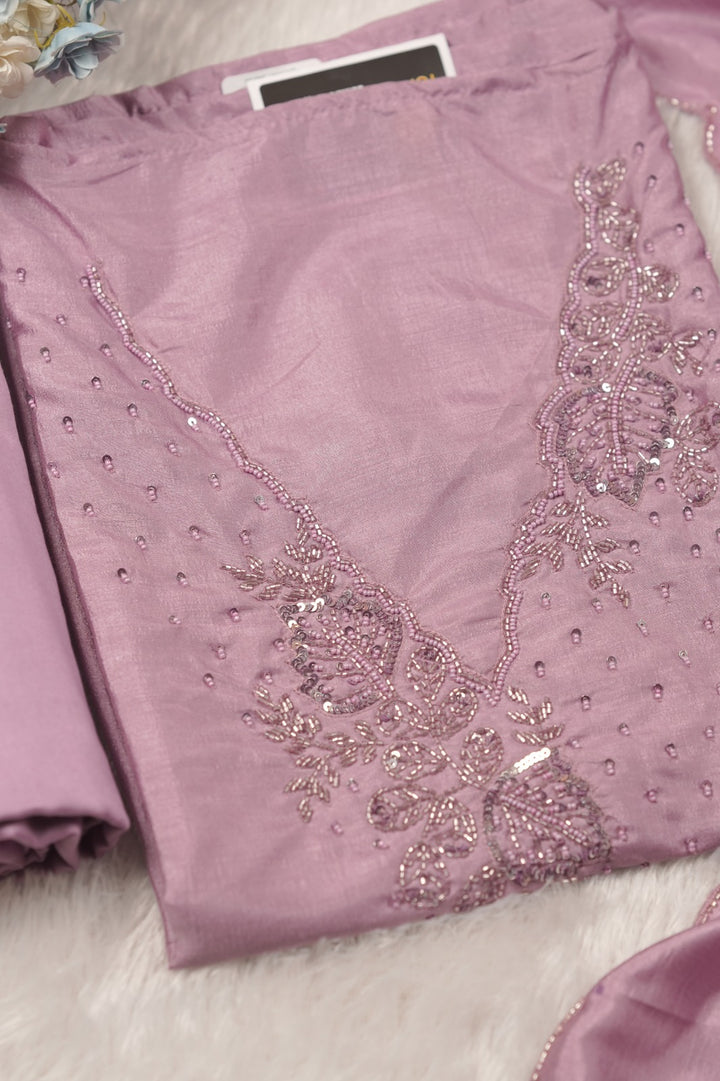 Semi Chanderi Salwar TSS01491