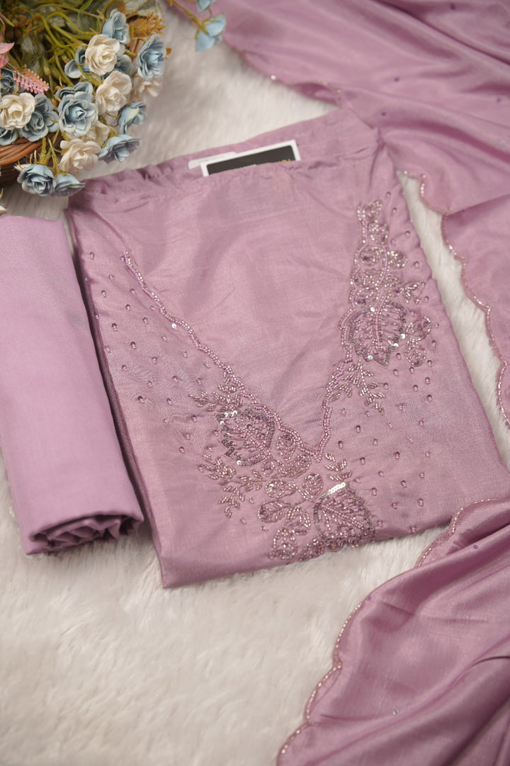 Semi Chanderi Salwar TSS01491
