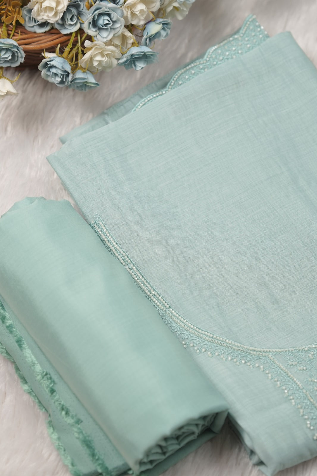 Semi Chanderi Salwar TSS01493