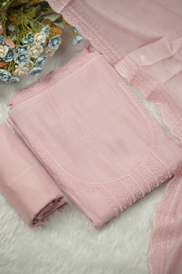Semi Chanderi Salwar TSS01494