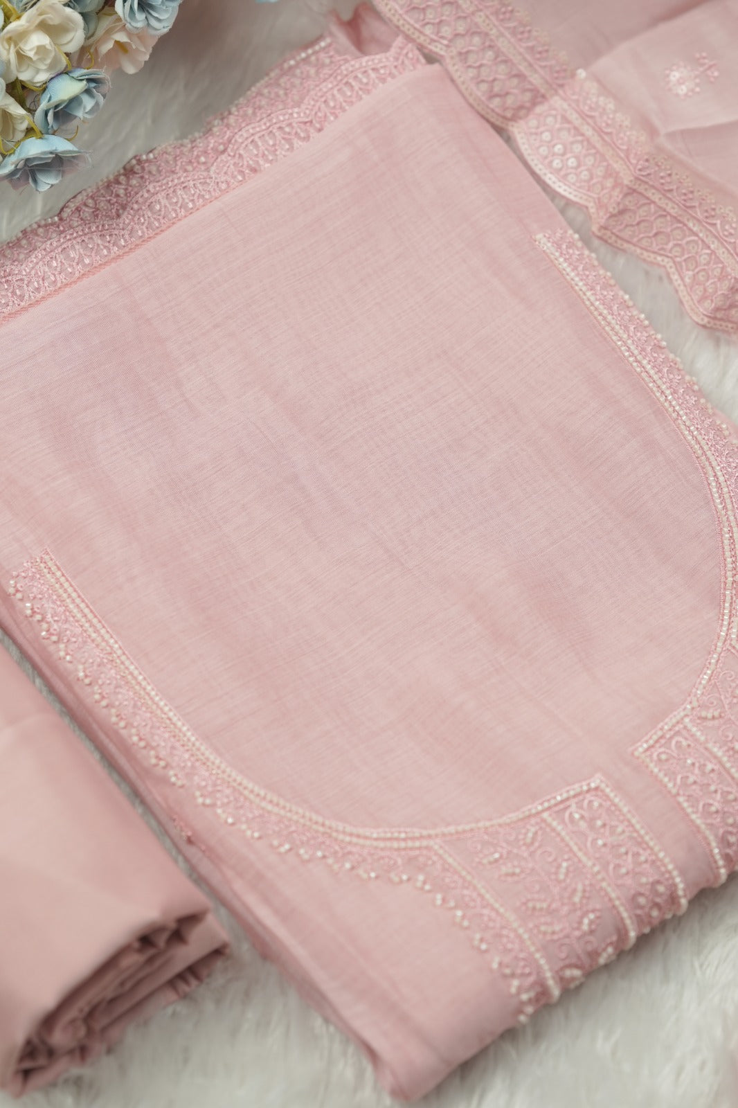 Semi Chanderi Salwar TSS01494